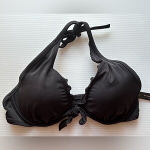 Victoria's Secret Black Halter Bikini Top